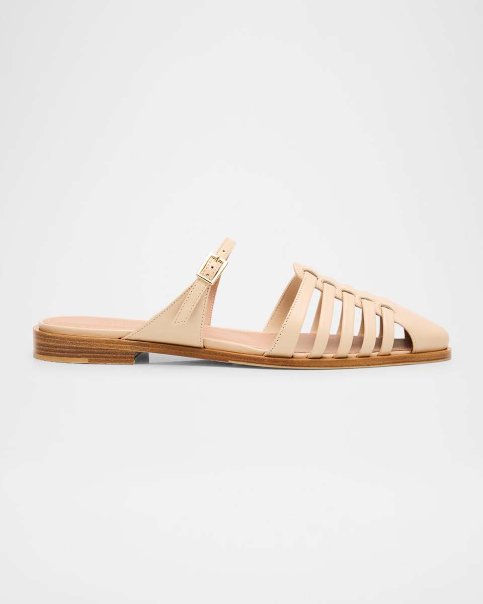Eleonora Leather Fisherman Mule Sandals